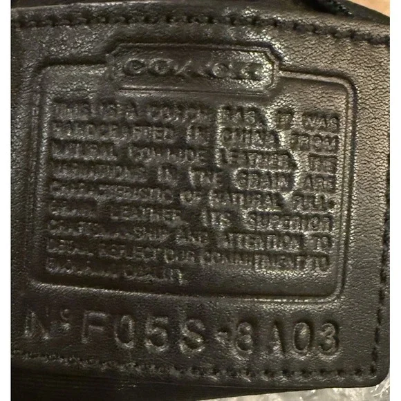 Y2K‎ Coach Soho Black Leather Medium Hobo Tassel Shoulder Bag 8A03 - Picture 16 of 16